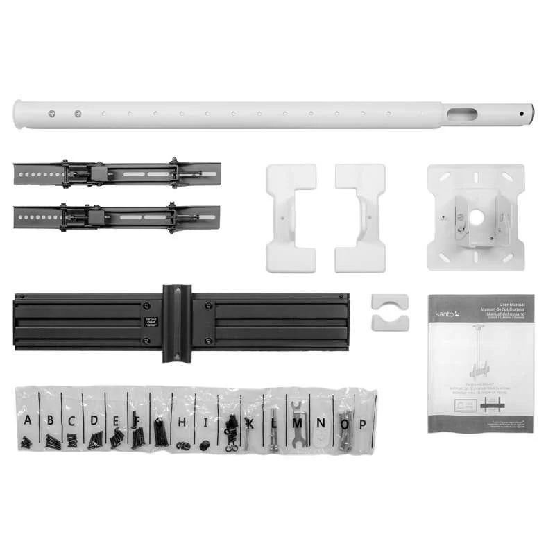 Kanto Ceiling TV Mount for 37-inch to 70-inch TVs, White - Image 13