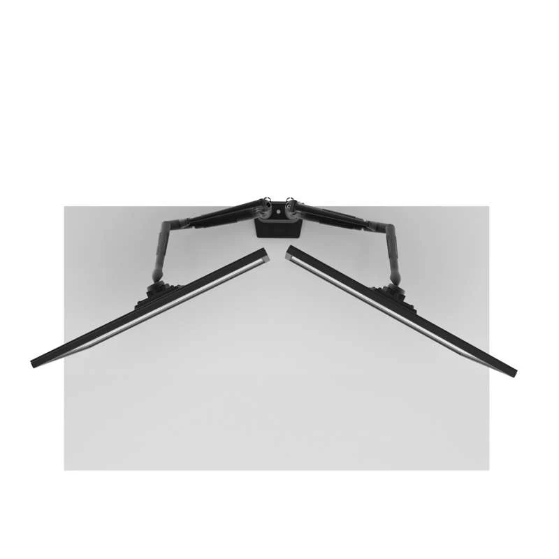 Kanto Dual-Monitor Gas Shock Desktop Mount for 17-inch to 32-inch Displays - Black - Image 8