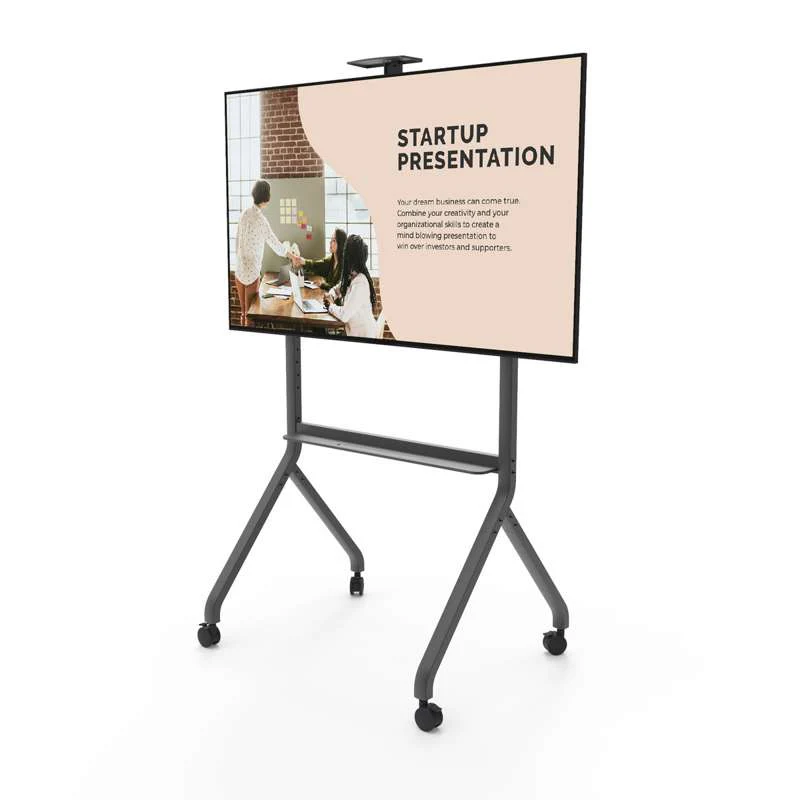 Kanto Heavy Duty Height Adjustable Rolling TV Stand for 55" - 100" Screens - Image 5