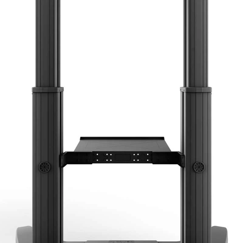 Kanto Mobile TV Mount - Aluminum Base - with Adjustable Shelf for 60-inch to 100-inch TVs - Image 3