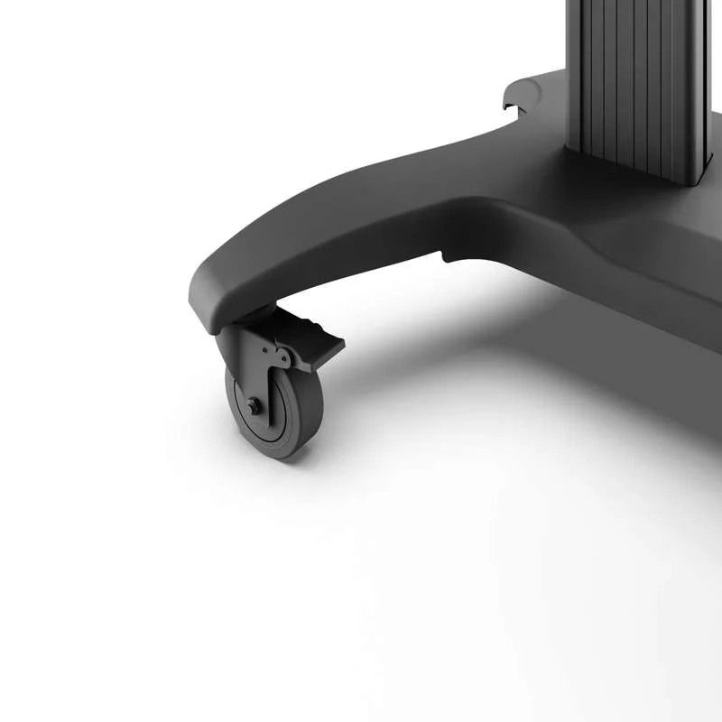 Kanto Mobile TV Mount - Aluminum Base - with Adjustable Shelf for 60-inch to 100-inch TVs - Image 6