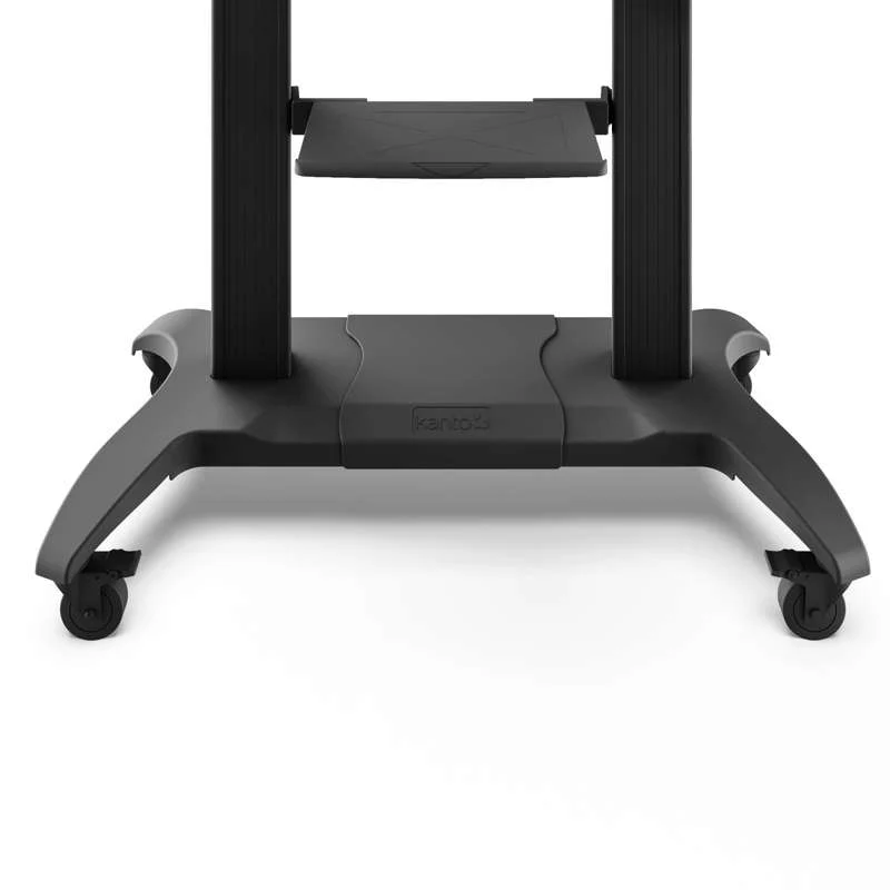Kanto Mobile TV Mount - Aluminum Base - with Adjustable Shelf for 60-inch to 100-inch TVs - Image 8