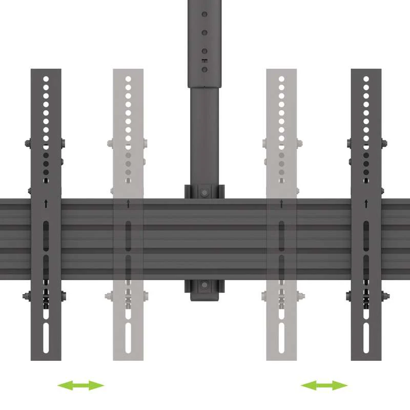Kanto Menu Board Ceiling Mount System with Tilting Arms for 40-Inch to 60-Inch TVs (4 wide, 1 high, 1 sided) - Image 10