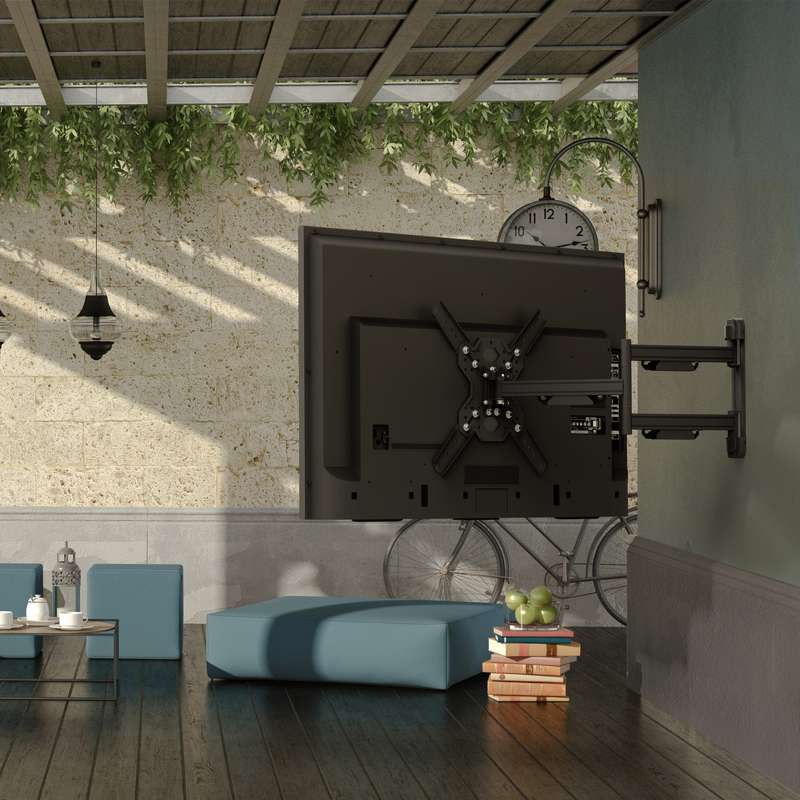 Kanto Outdoor Full Motion TV Wall Mount for 37-inch to 60-inch TVs -Galvanized - Image 7