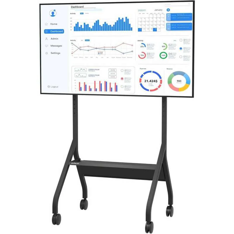 Peerless-AV SmartMount Flat Panel Cart for 43" to 75"+ Displays - Image 3