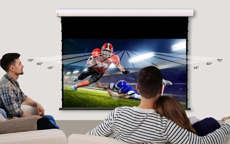 Screen Innovations Short Throw Motorized External Mount Screen, 49'' x 87.2'' with Short Throw Material - Image 5