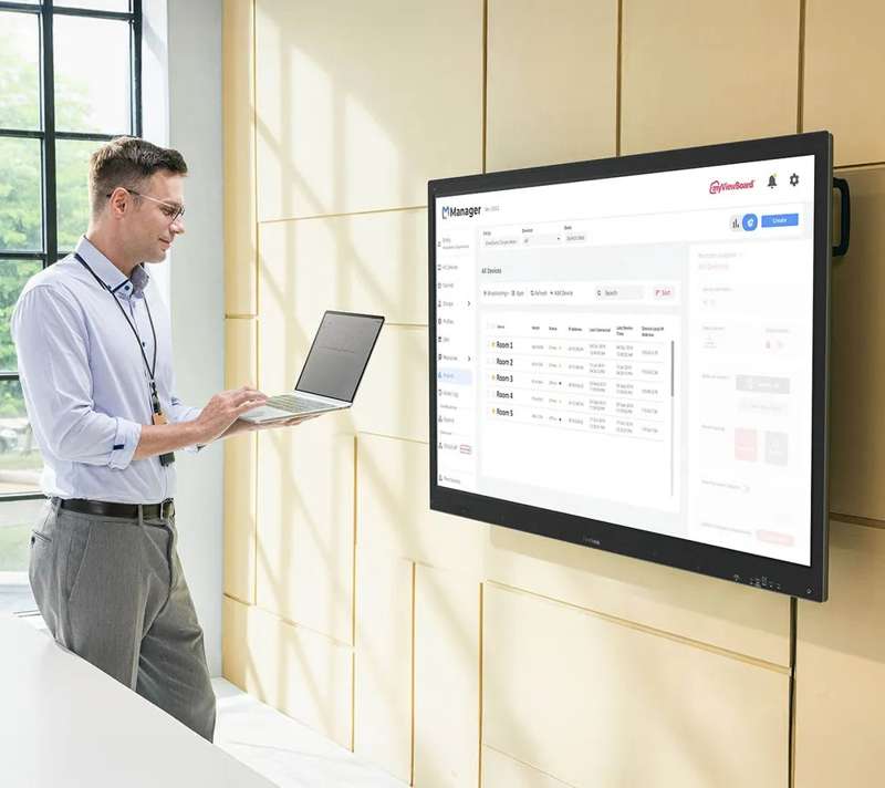 Viewsonic IFP8663 86â€³ 4K Interactive Flat Panel Display - PCAP Touch, Android EDLAâ€‘Certified, USBâ€‘C & Builtâ€‘In Microphone - Image 4